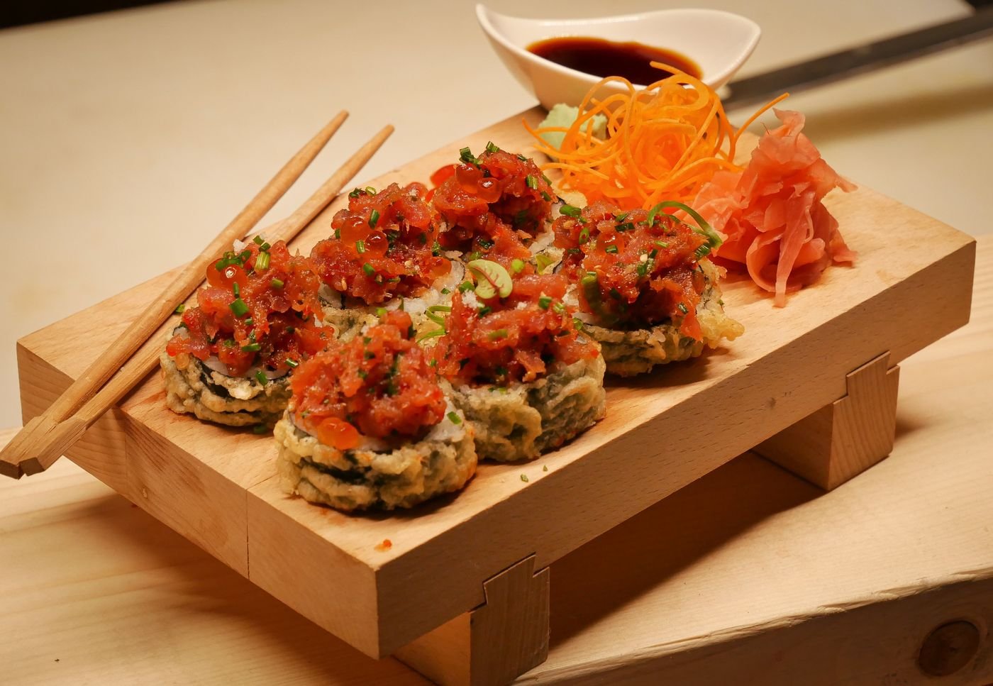 Crispy Spicy Tuna Tempura Rolls
