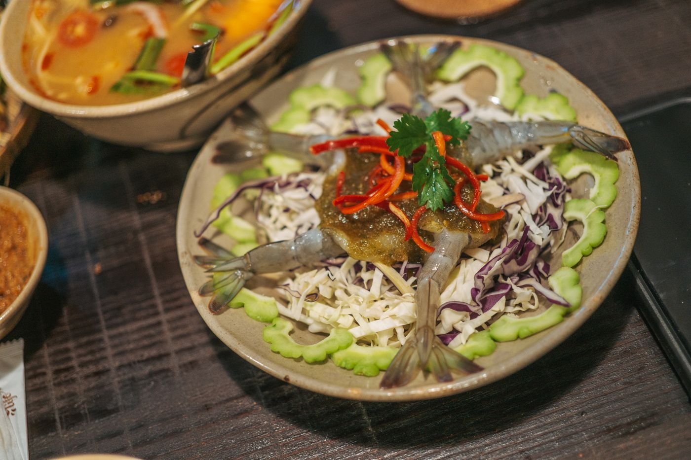 Goong Chae Nam Pla (Thai Lime-Cured Shrimp)