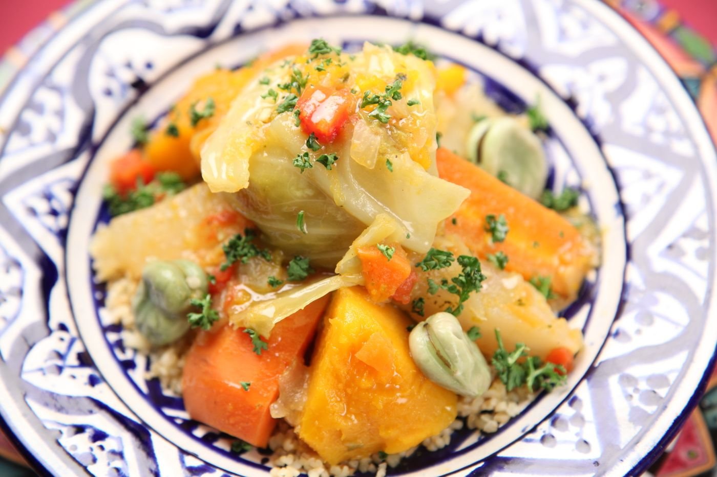 Moroccan Seven-Vegetable Couscous