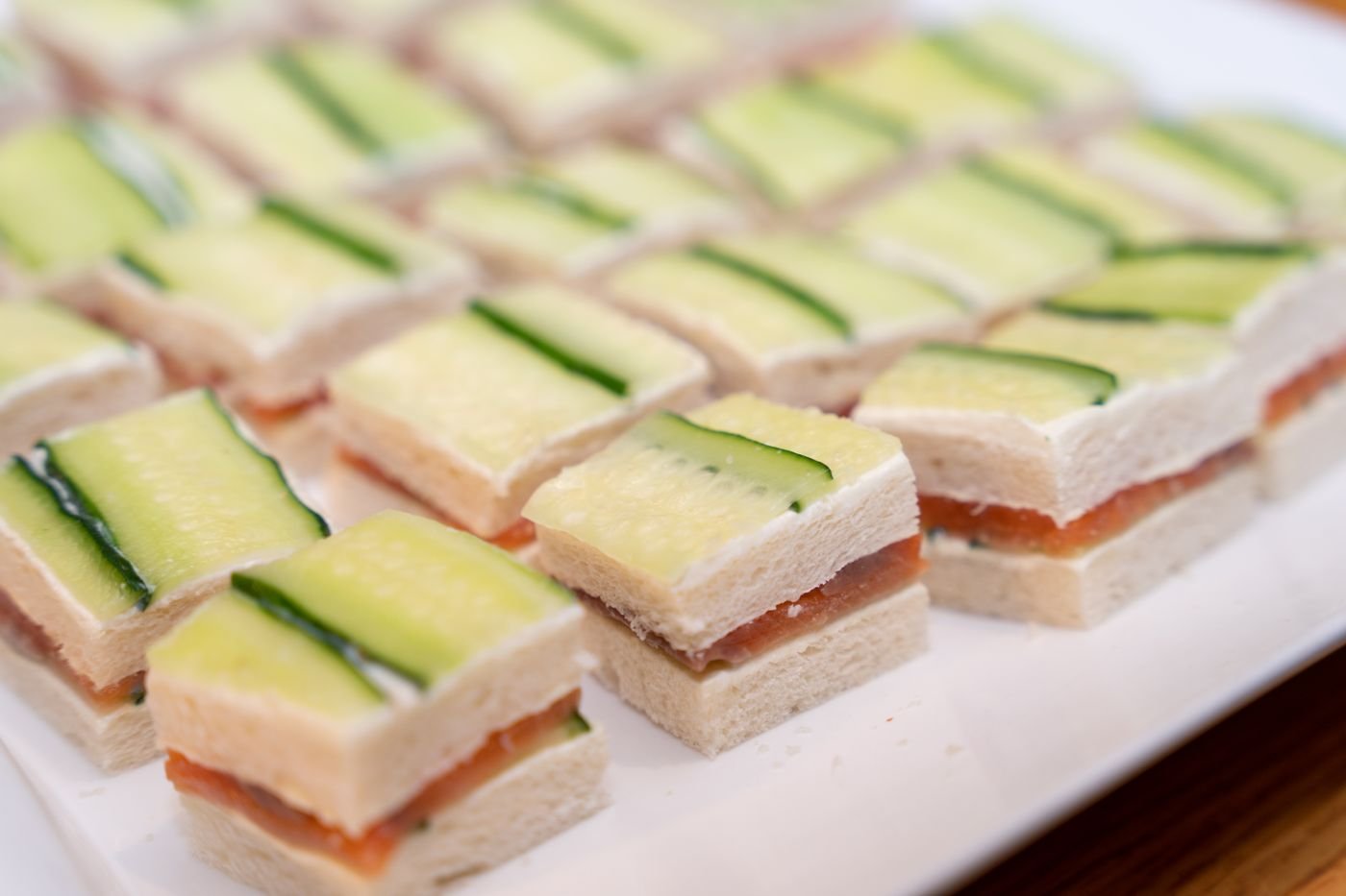 Smoked Salmon and Cucumber Tea Sandwiches