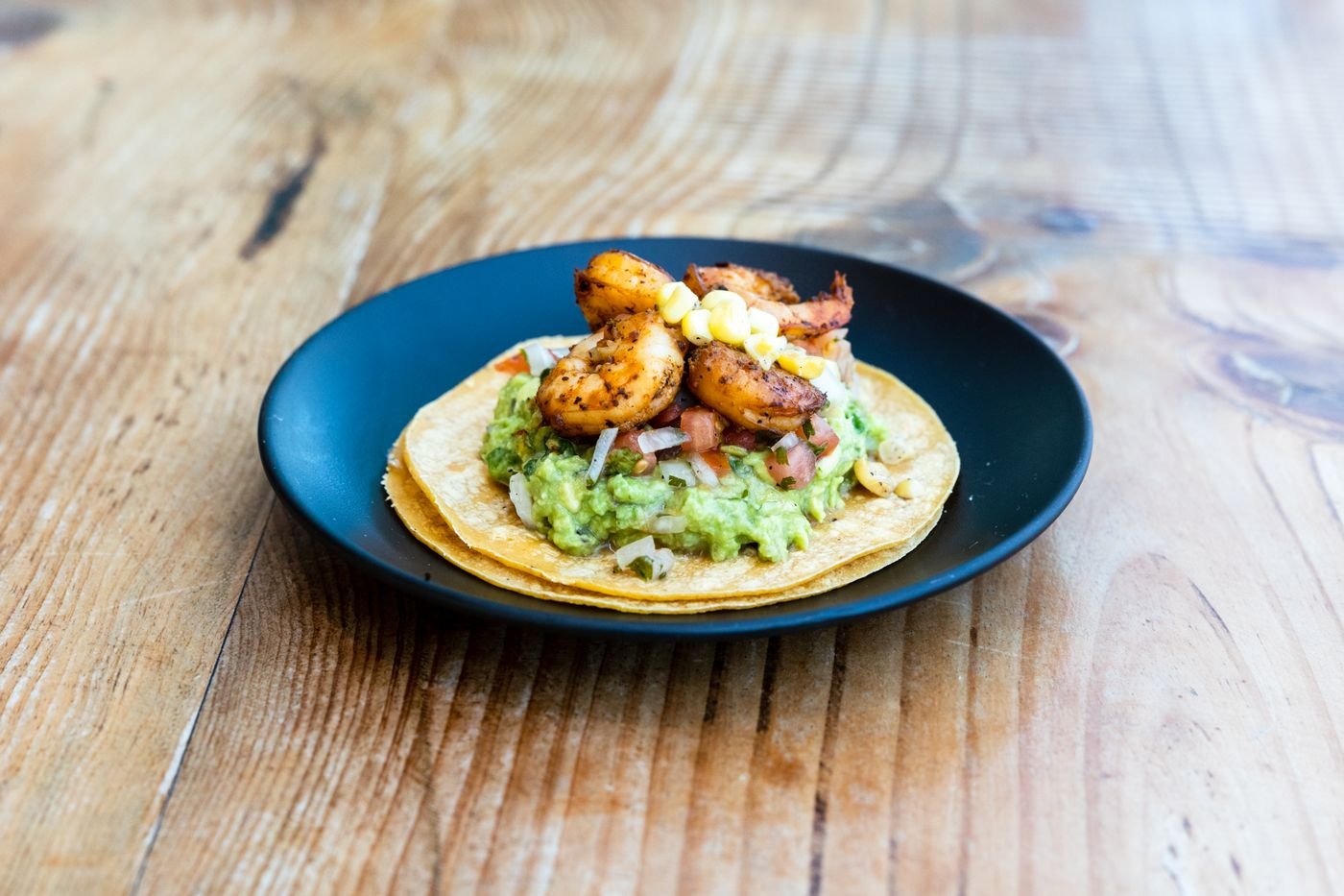 Chile-Lime Shrimp Taco with Guacamole