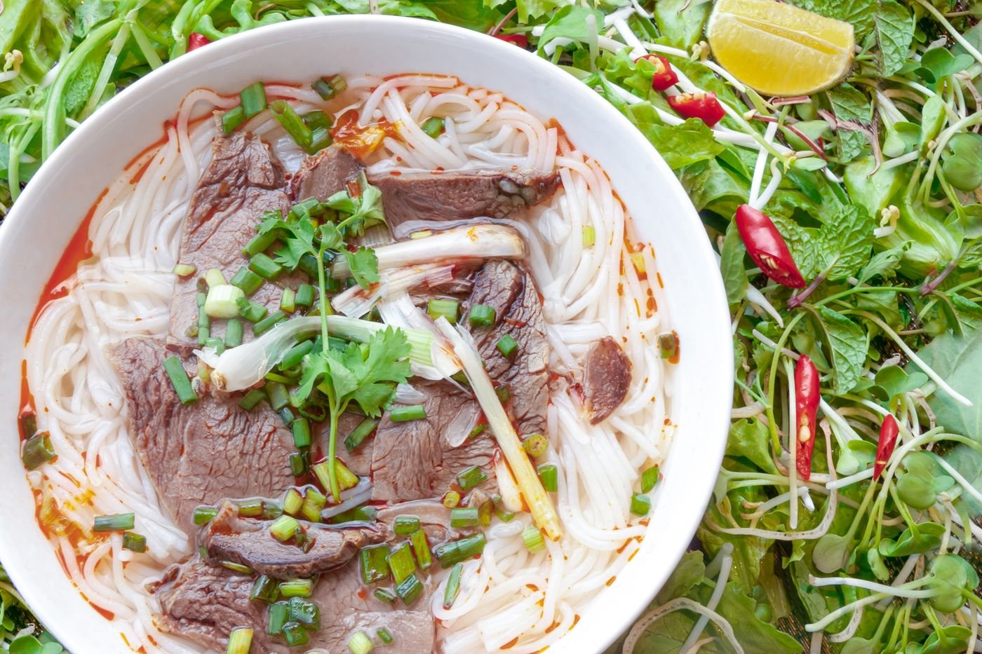 Hanoi-Style Beef Pho with Rare Steak