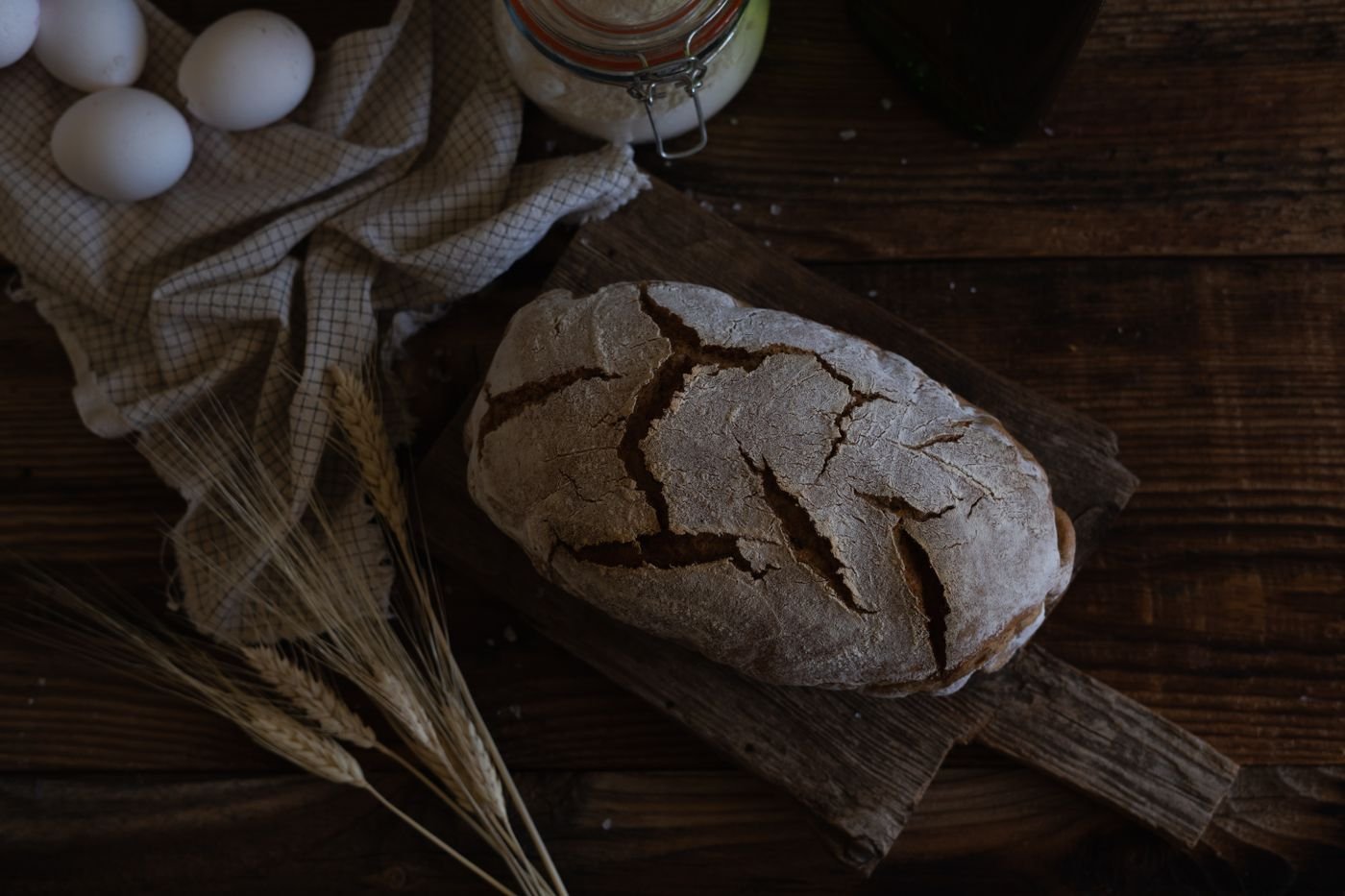 Crackle-Top Rustic Rye Loaf