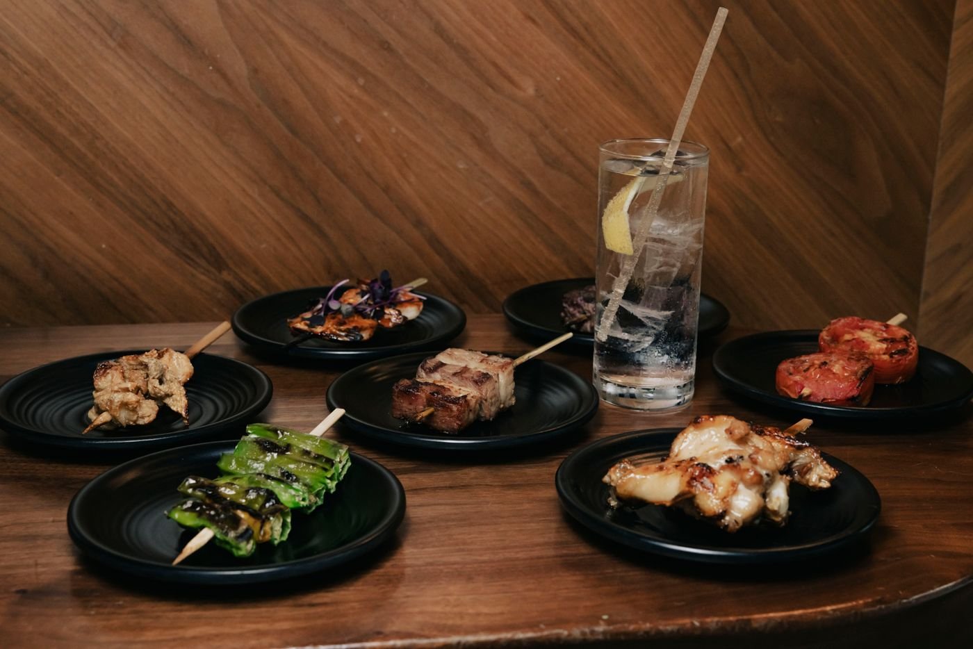 Izakaya Yakitori Spread with Pork Belly and Shishito