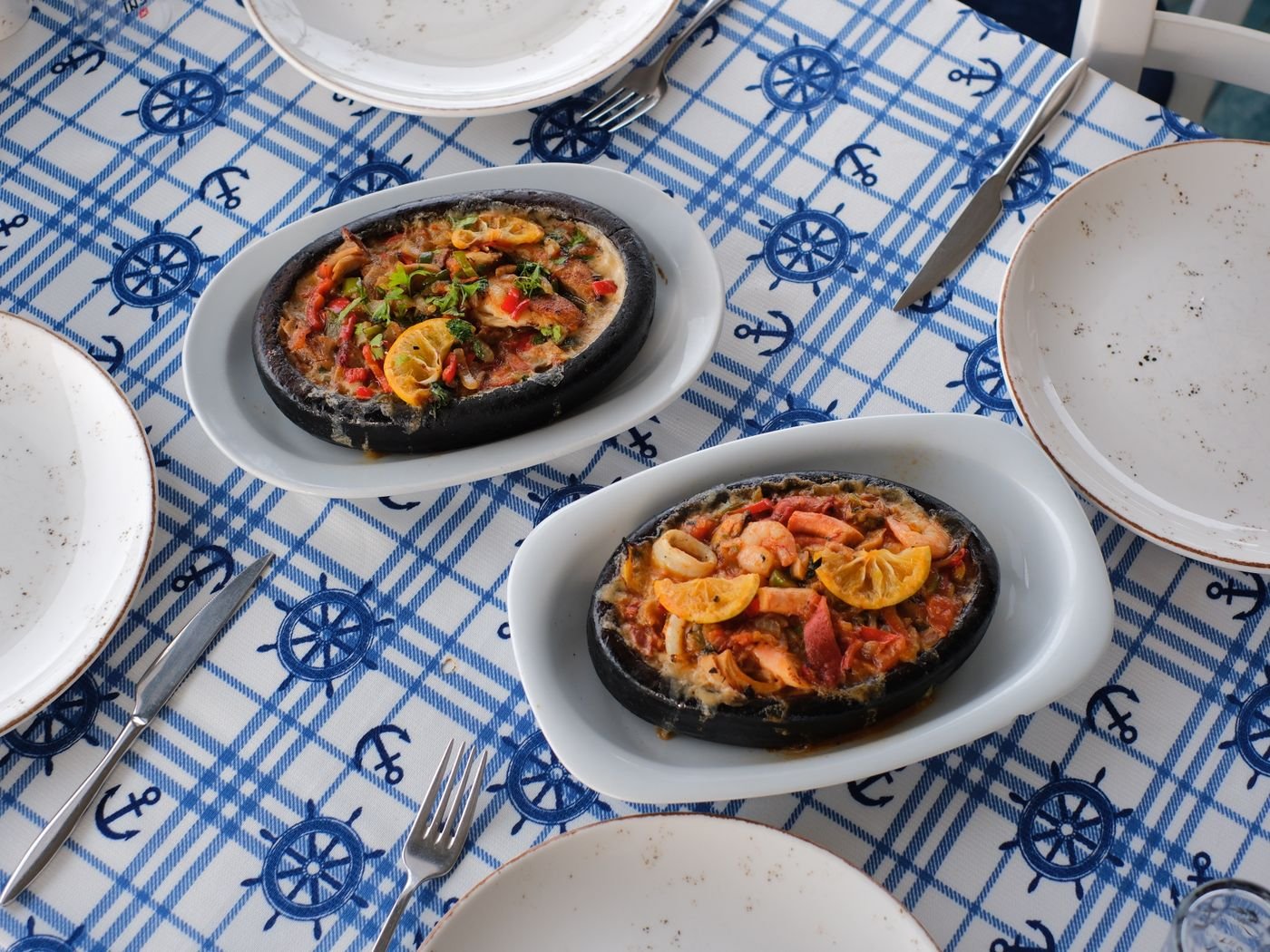 Shrimp Guvec with Tomatoes and Peppers