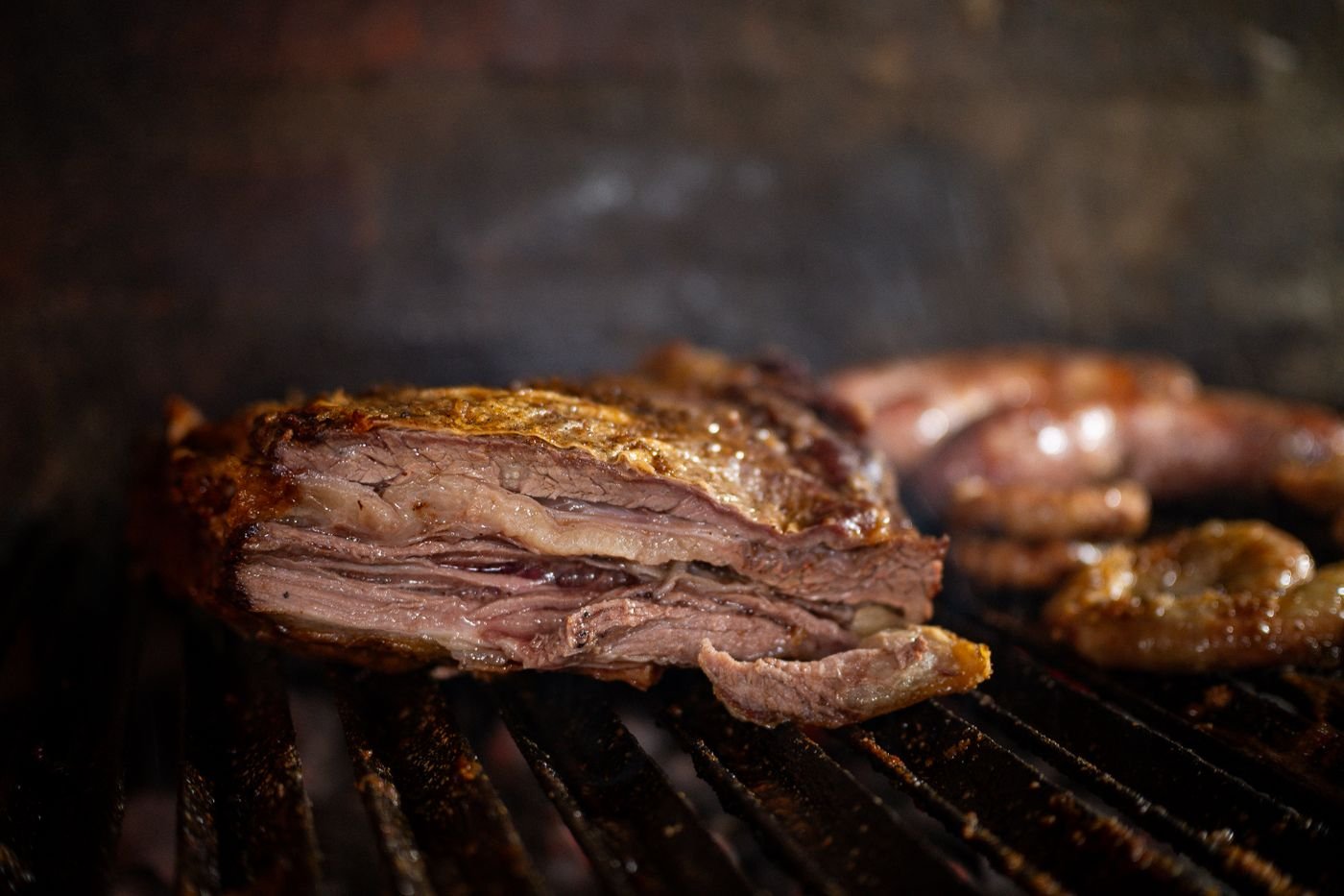 Low-Fire Beef Vacio, Parrilla Style