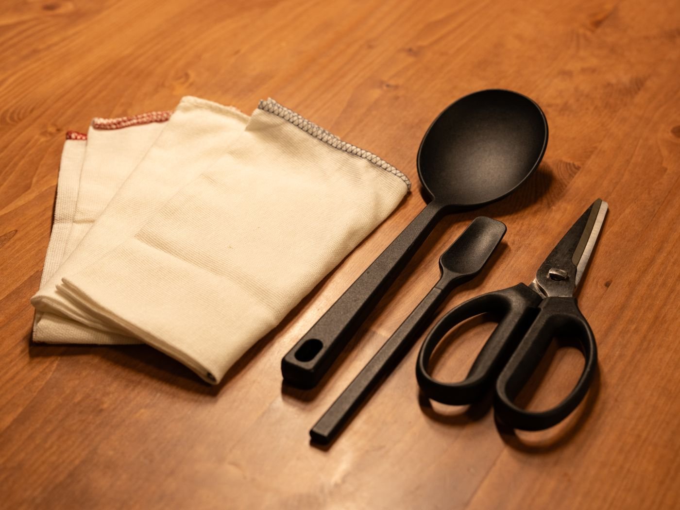 Matte Black Prep Trio with Kitchen Shears