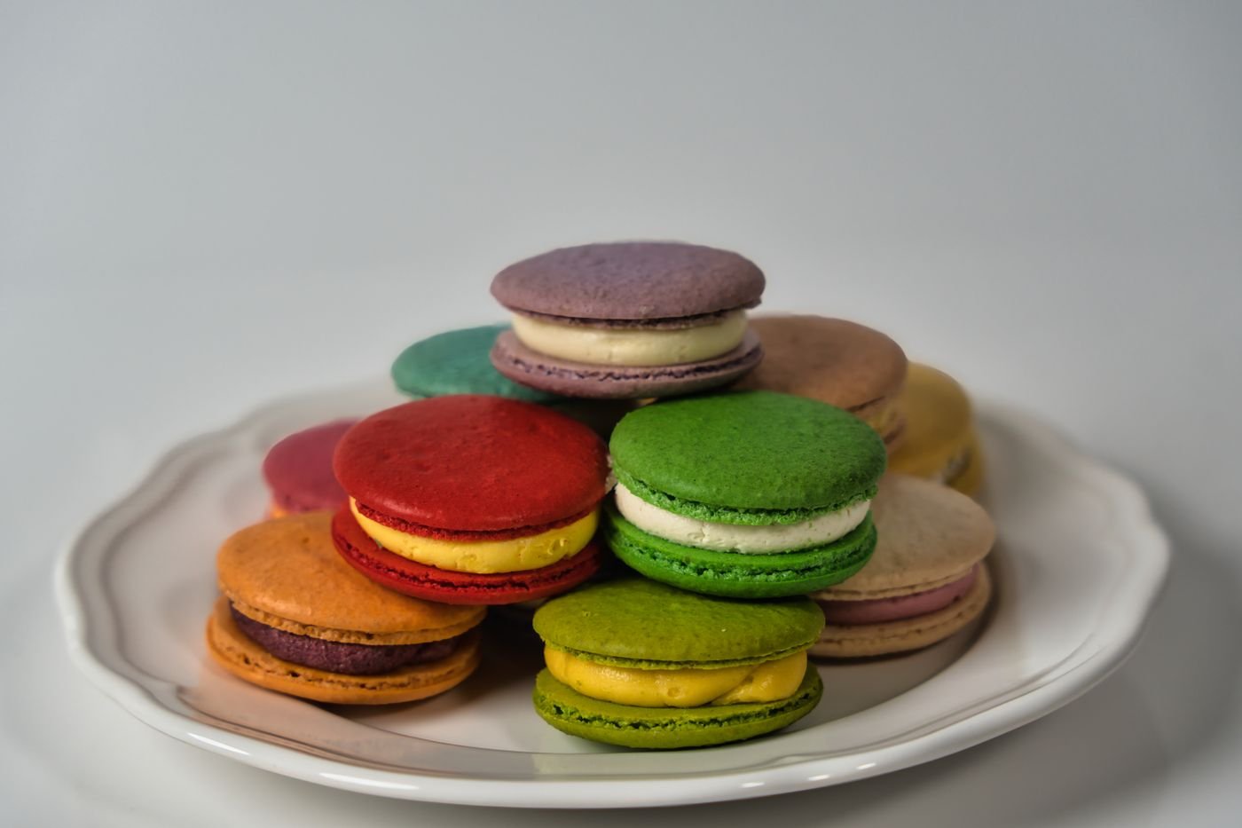 Rainbow French Macarons