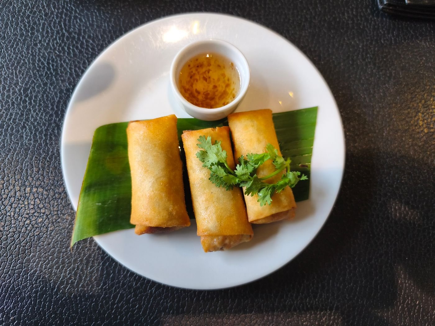Thai Vegetable Spring Rolls with Sweet Chili Dip