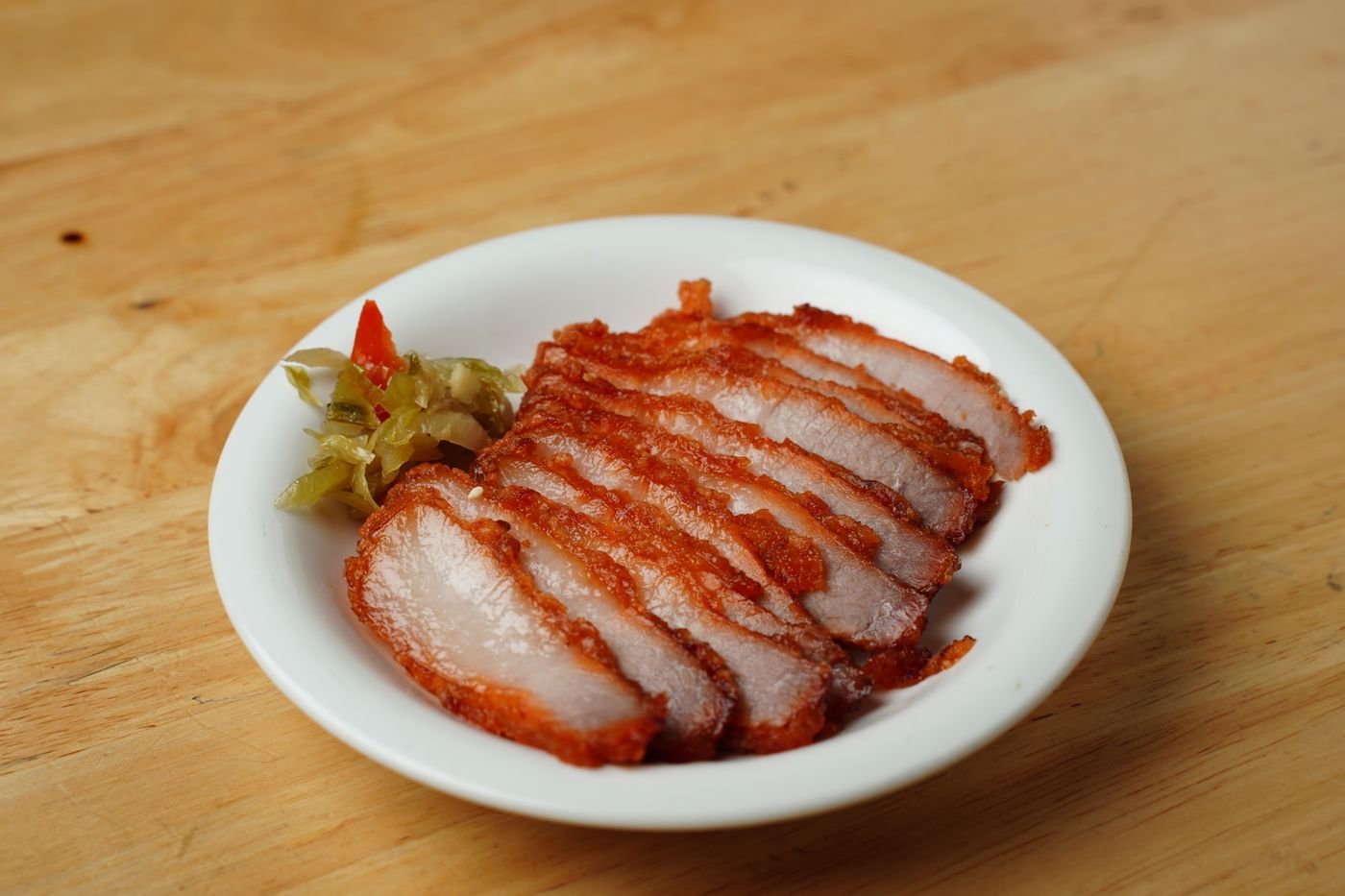 Red Roast Pork with Pickled Mustard Greens