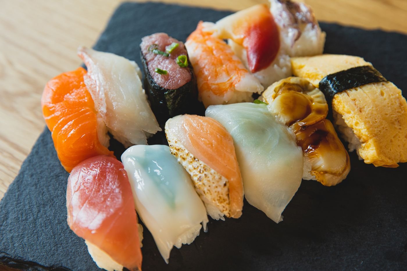 Chef's Nigiri Assortment with Tamago and Eel