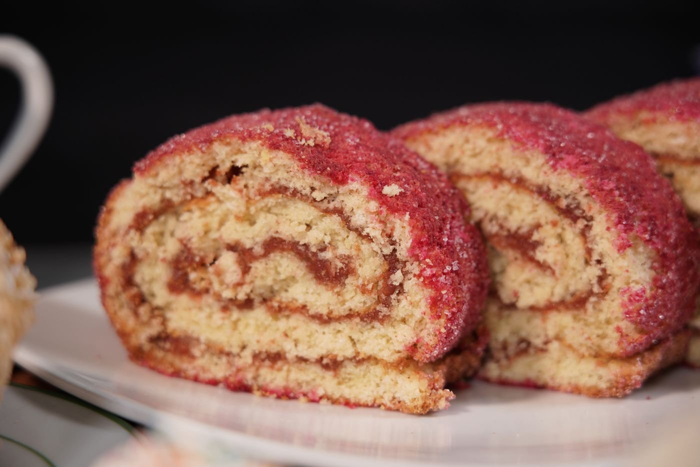 Raspberry Jam Swiss Roll