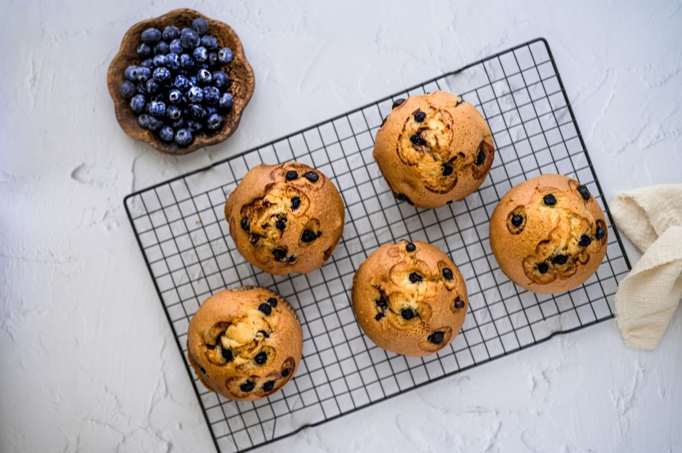 Bakery-Style Blueberry Muffins