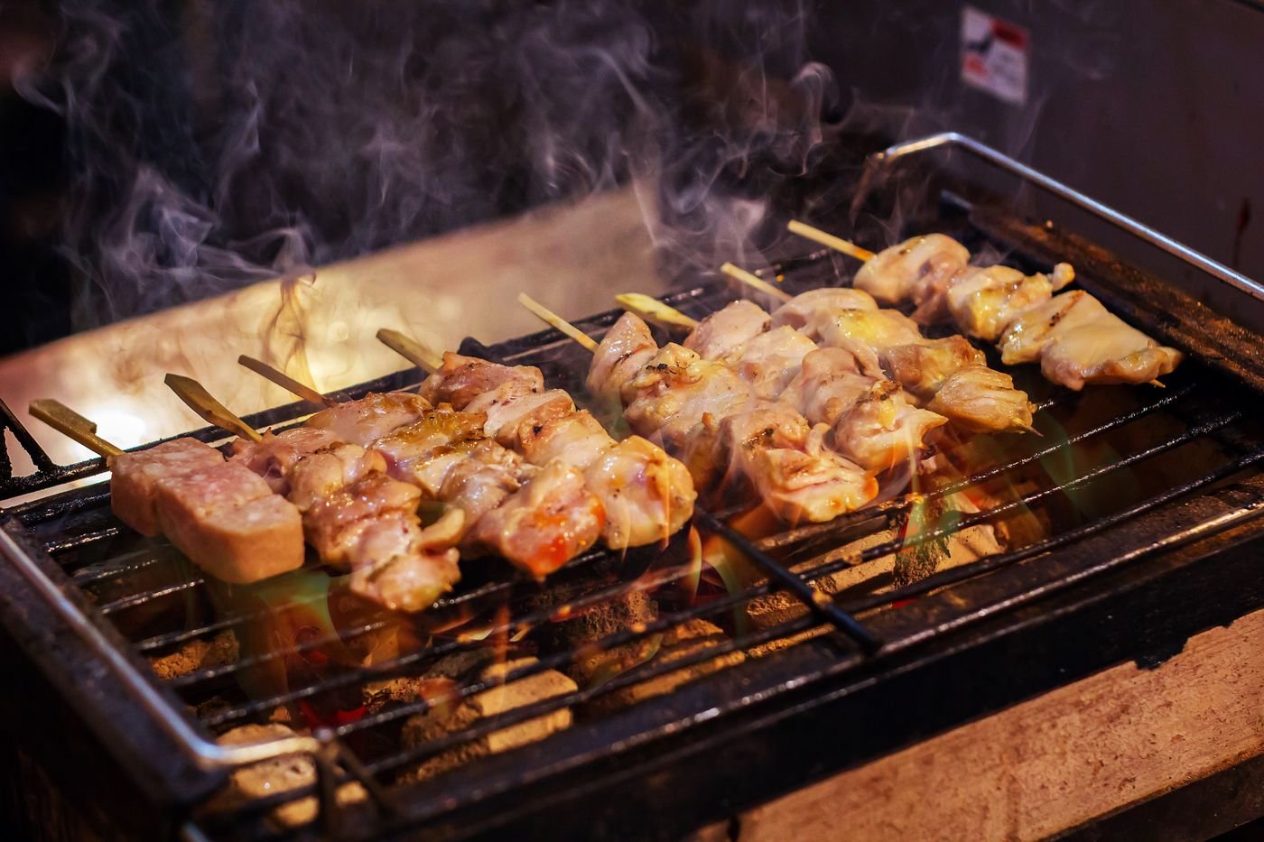 Salt-Grilled Chicken Thigh Yakitori